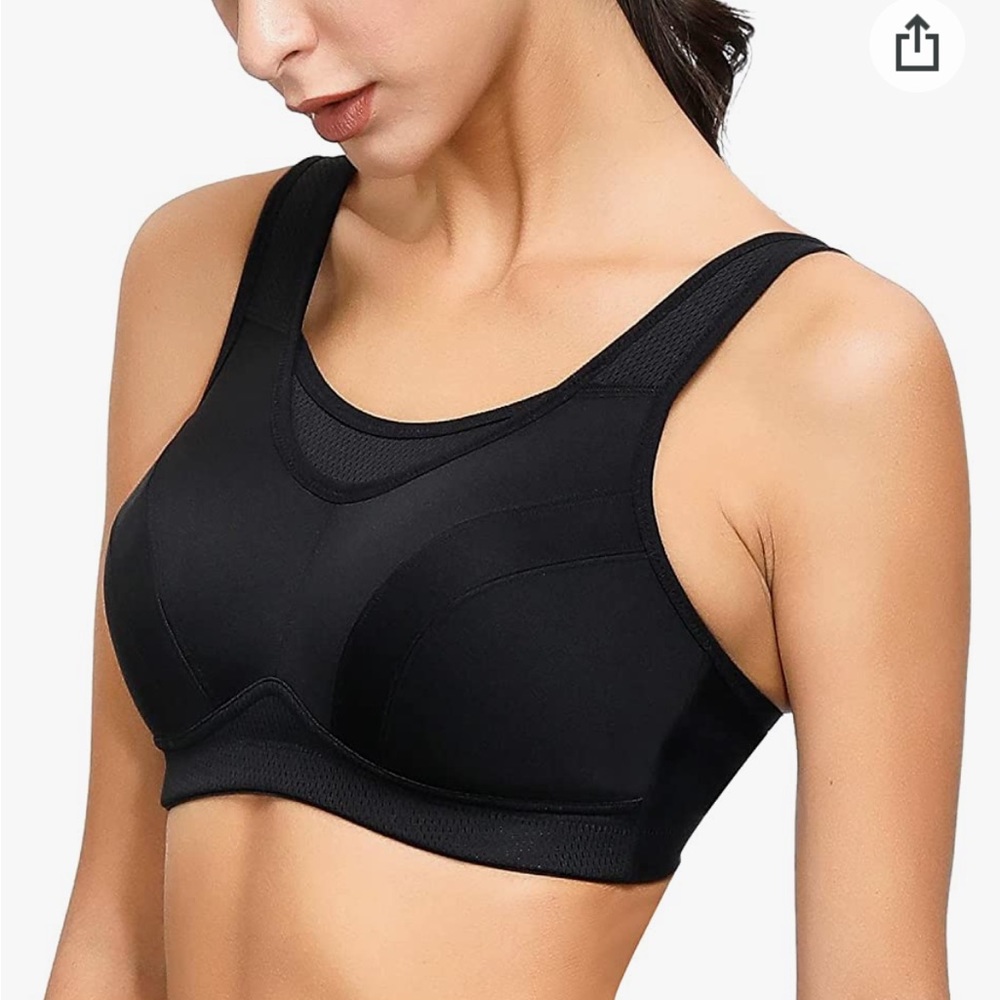 Deyllo Women’s Sports Bra High Impact Wireless Bra size 36 D